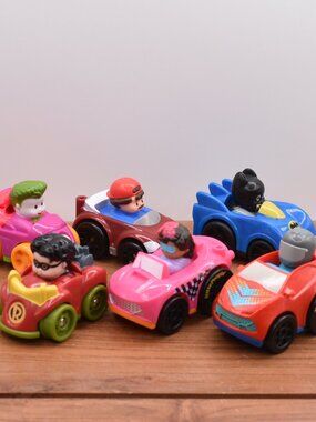 Fisher Price Little People Wheelies Race Cars Planes Vehicles Lot of 06